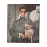 Portrait Prince Felix Felixovich Yusupoff canvas after Valentin Serov
