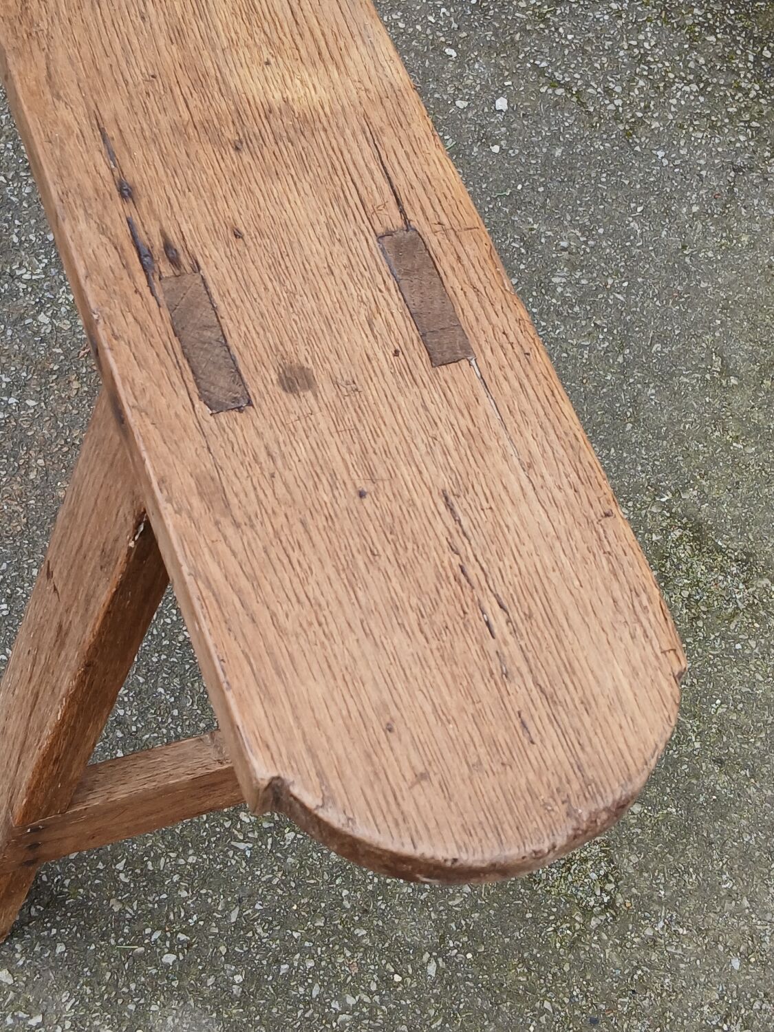 Oak farm bench, 158 cm