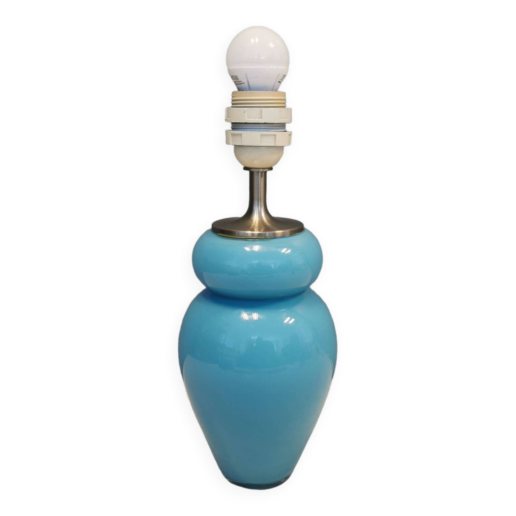 Table lamp designed by Anja Kjær in 1991 for Royal Copenhagen (produced at Holmegaard glassworks)