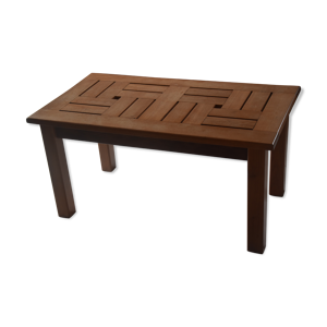 Table basse bois exotique