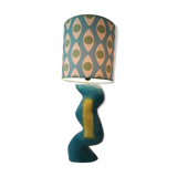 Ceramic laying lamp and lampshade colored patterns