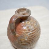 Old glazed terracotta jar