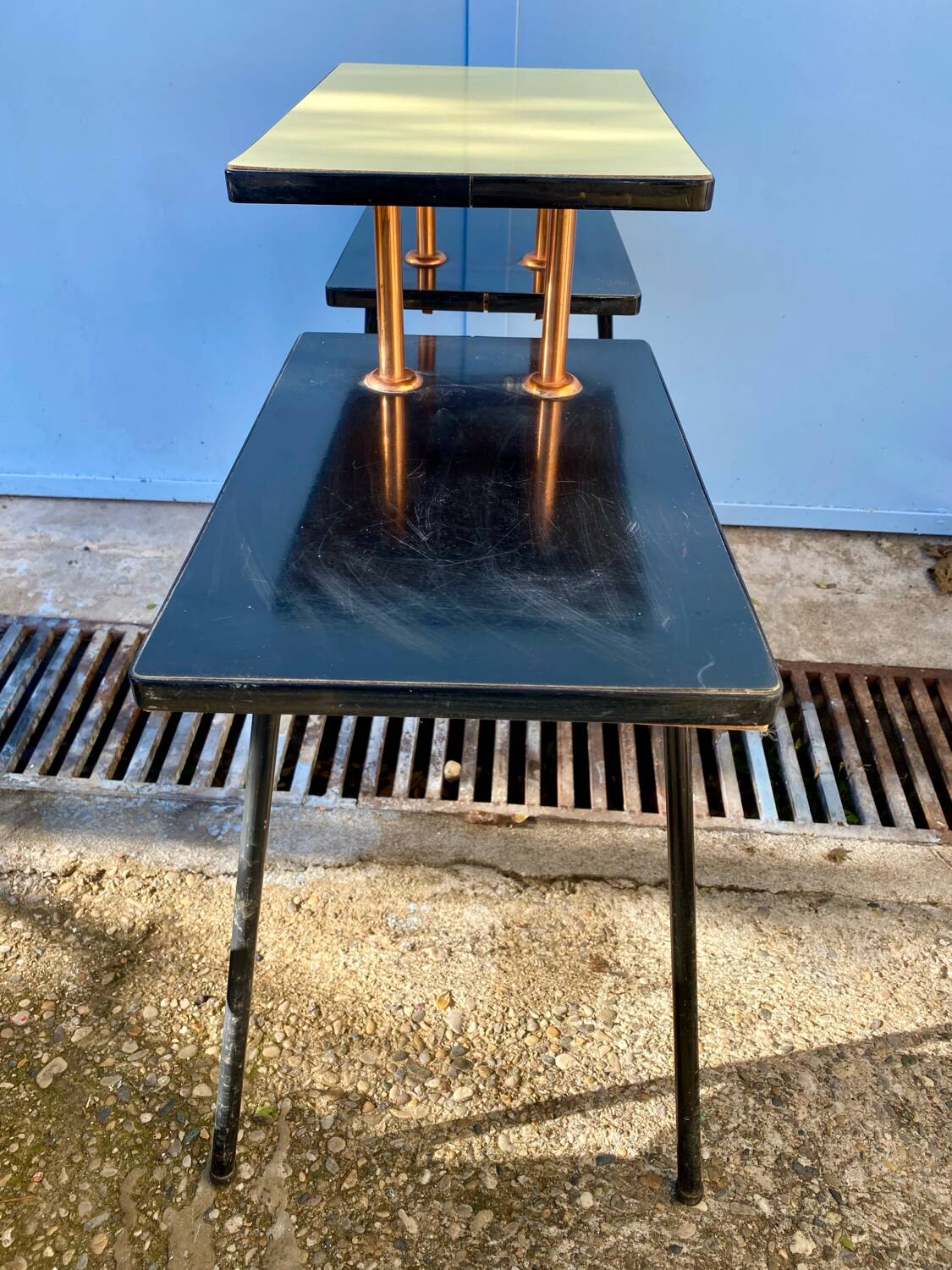 Porte plante vintage en formica