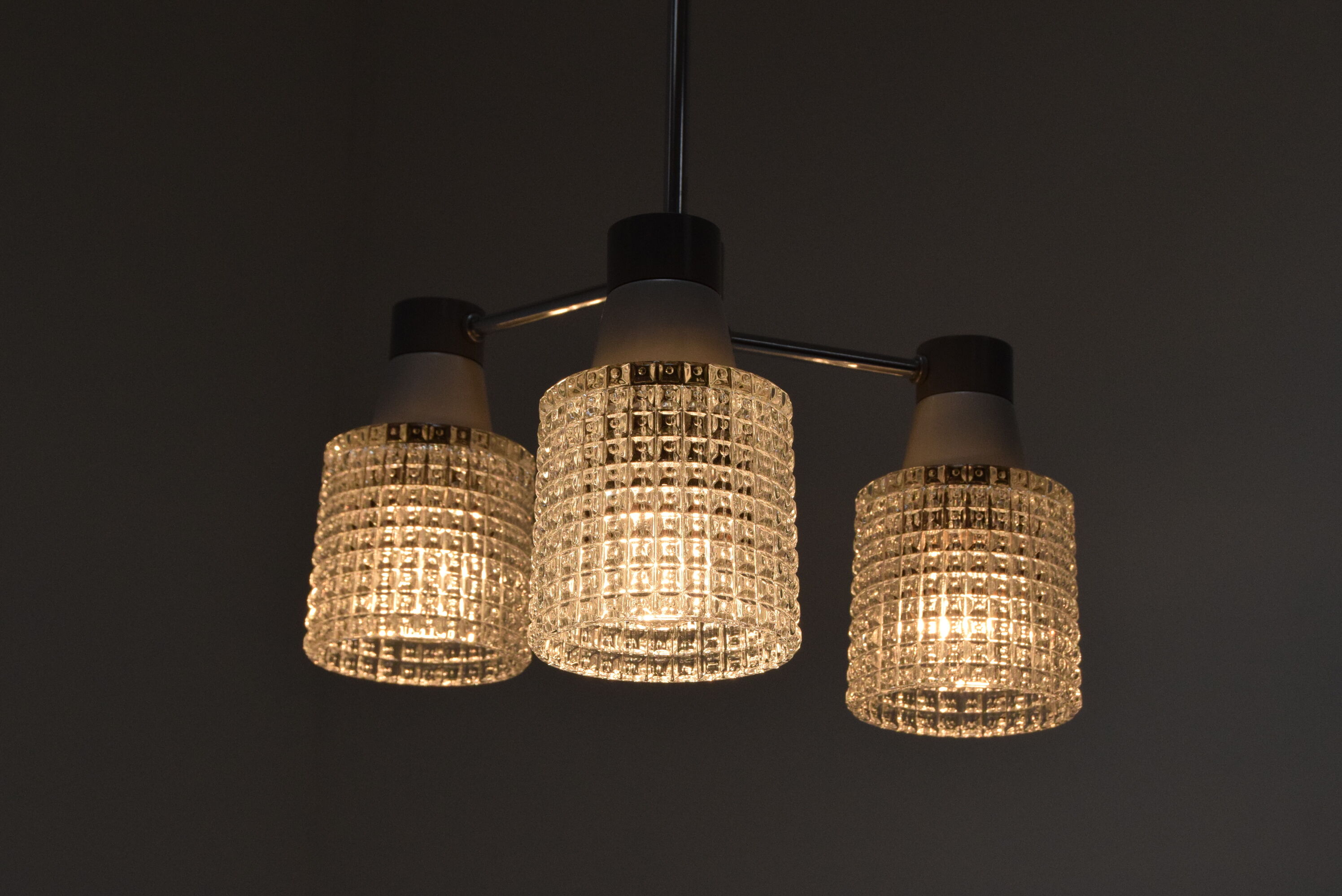 Mid-century Chandelier by Drukov, 1970’s.