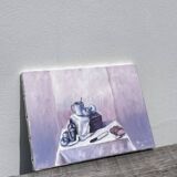 Painting of a still life oil on canvas