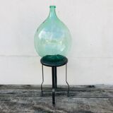 Demijohn old 20 L light blue-green glass