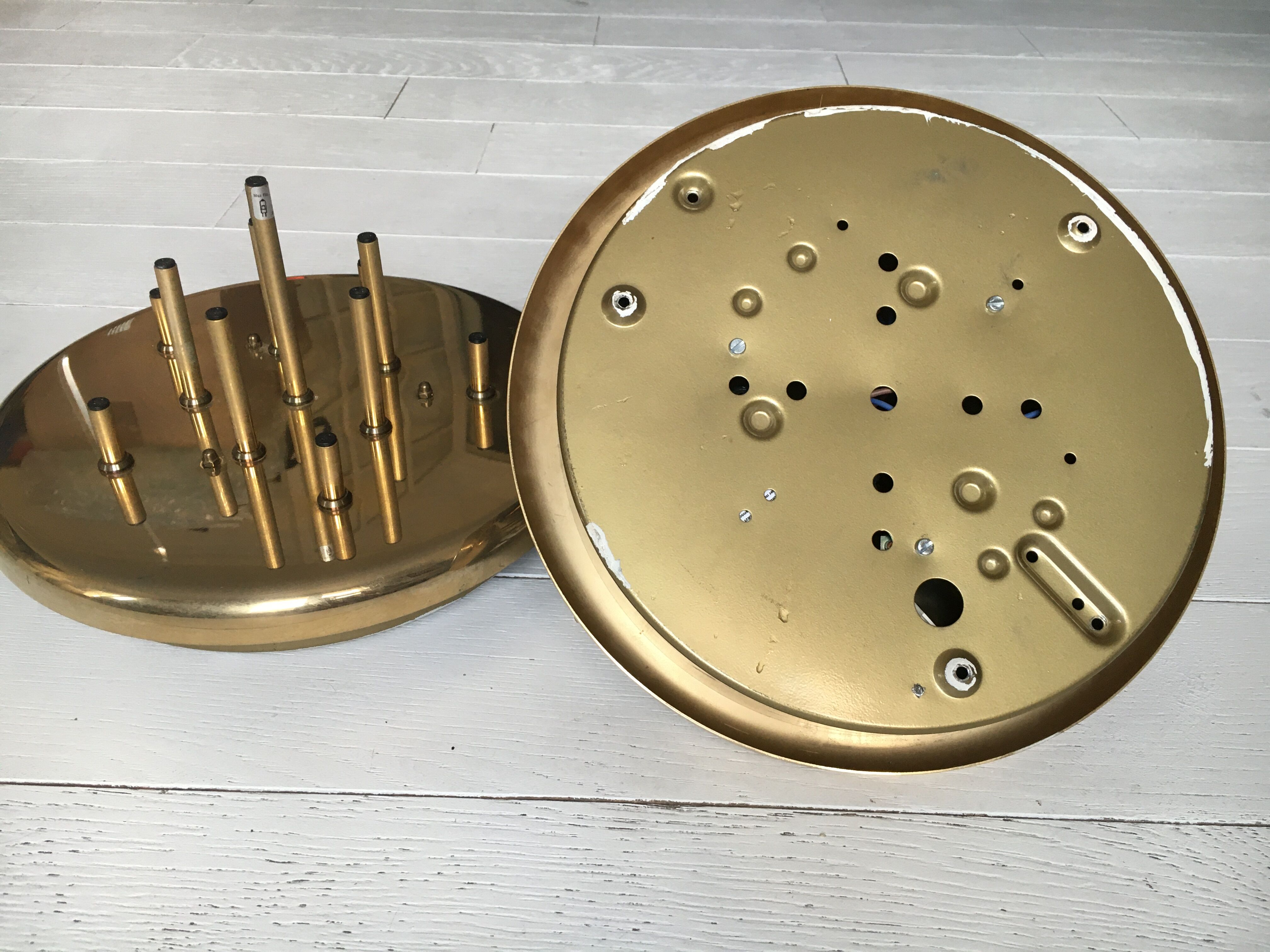 Gilded metal wall lamps of the brand Grossmann