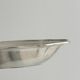Shallow dish in silver-plated metal