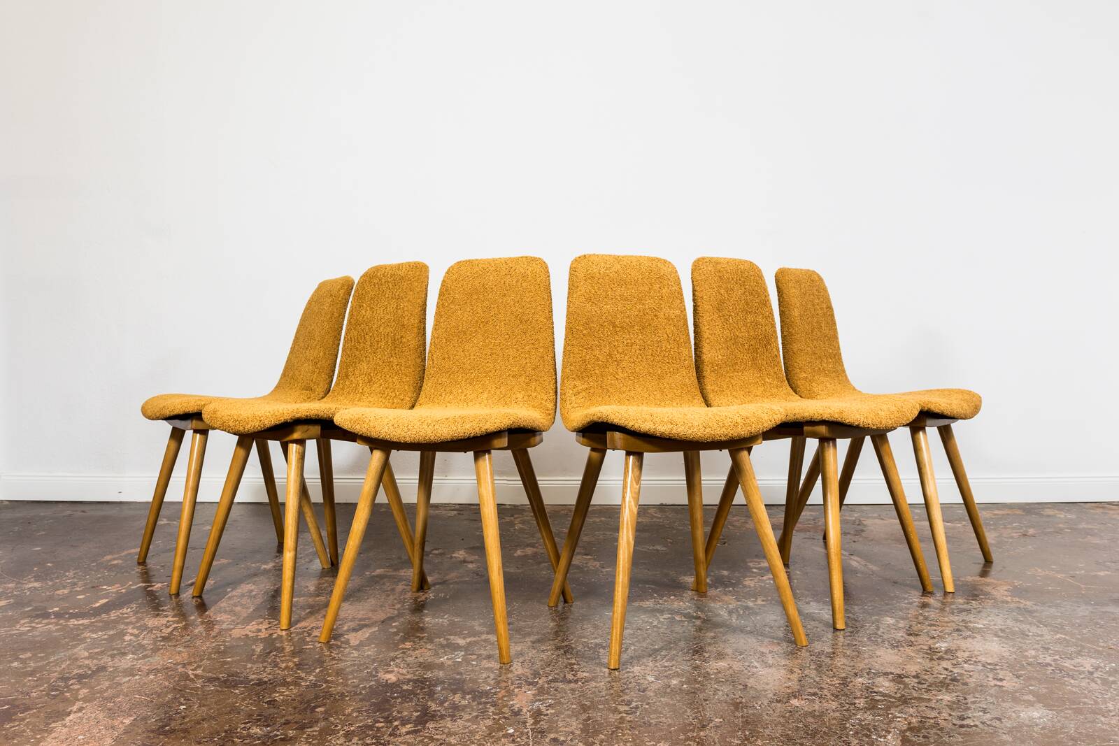 Set Of 6 Chairs, A-6150 By FAMEG, Poland, 1960’S