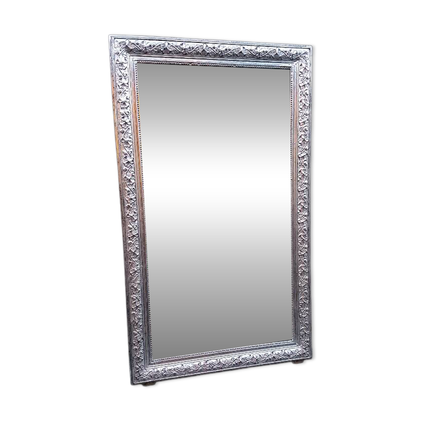 Large silver mirror Napoleon III