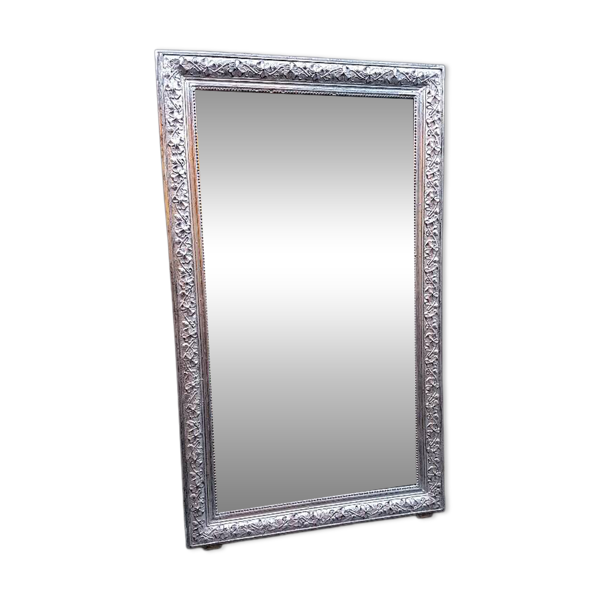 Grand miroir argente napoleon iii