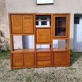 buffet living dresser 70s elm deco chalet Maison Regain