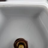 White porcelain lamp, France, circa 1950-1960