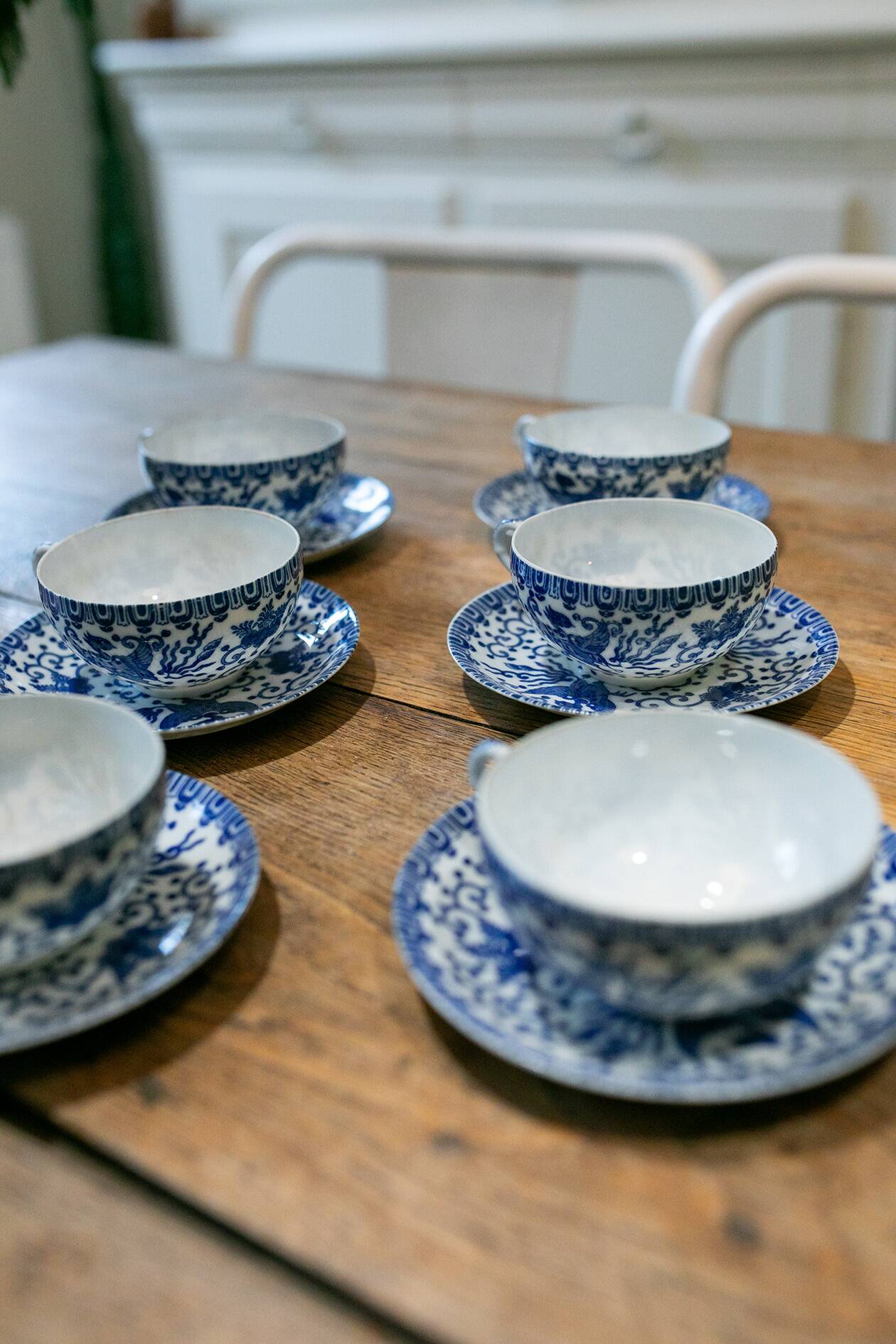 Le lot de 6 tasses japonaises