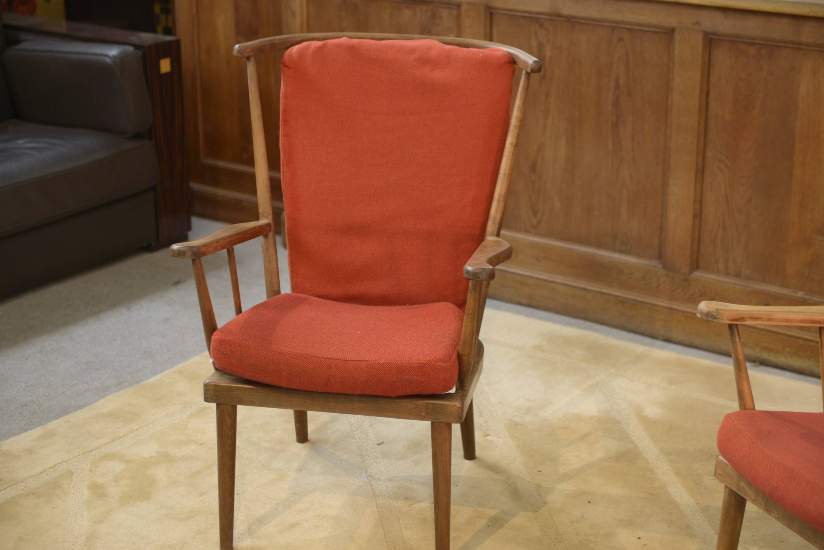 Paire de fauteuils éventail Baumann 1960’s