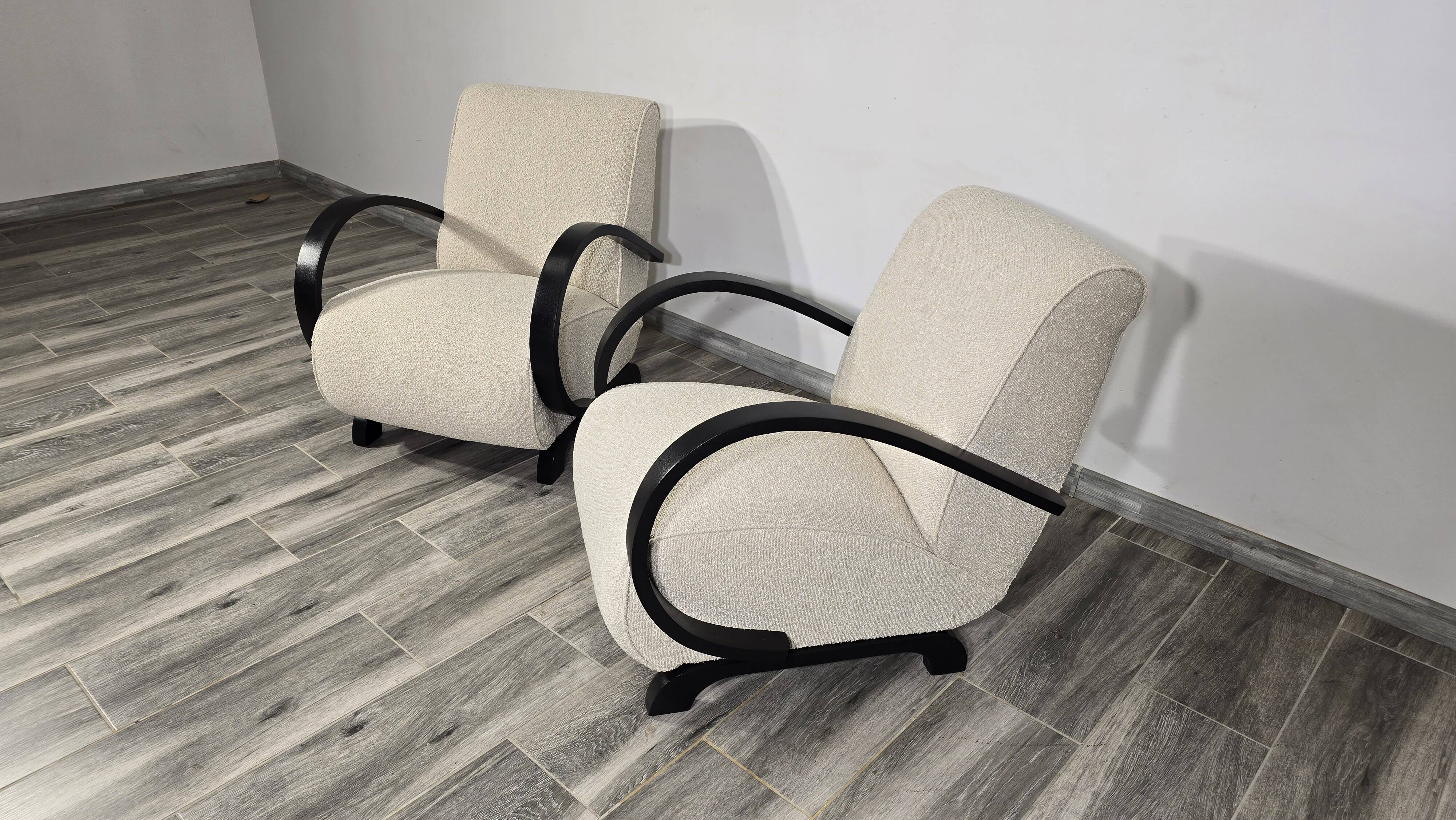 Set of Armchairs by Jindrich Halabala, 1940s