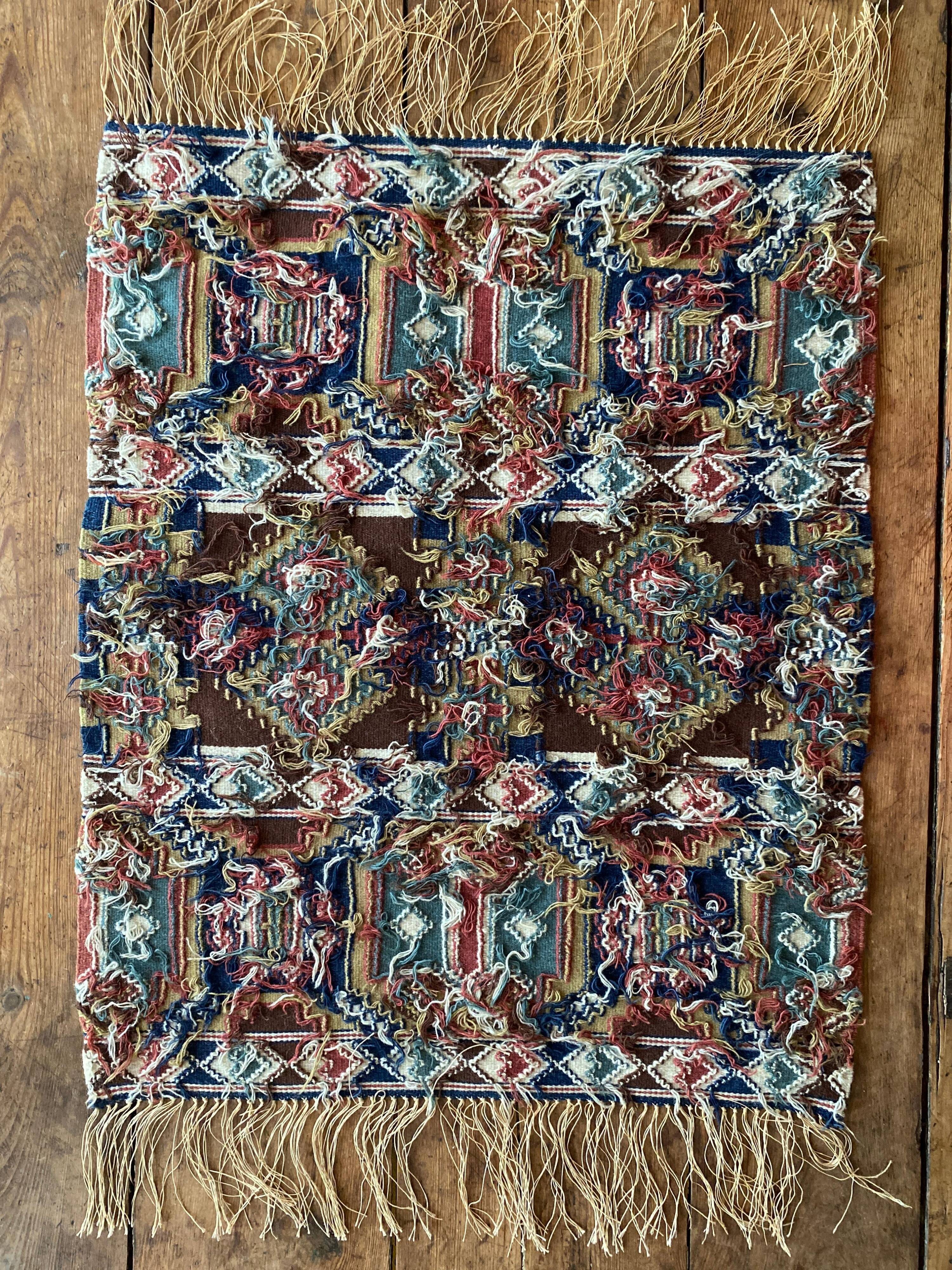 Tapisserie Röllakan artisanale suédoise, Suède, 19e siècle