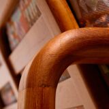 Three-seater teak sofa