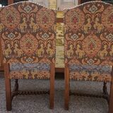 Paire de fauteuils style Louis XIII