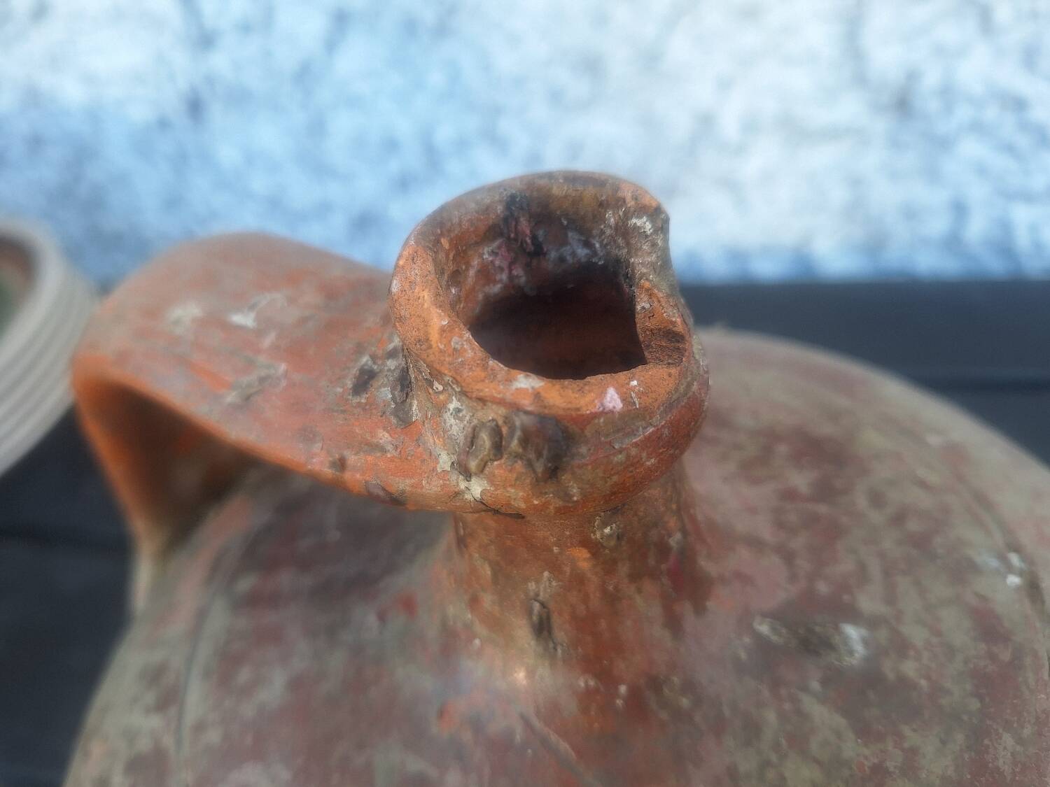 Old Large Terracotta Jug