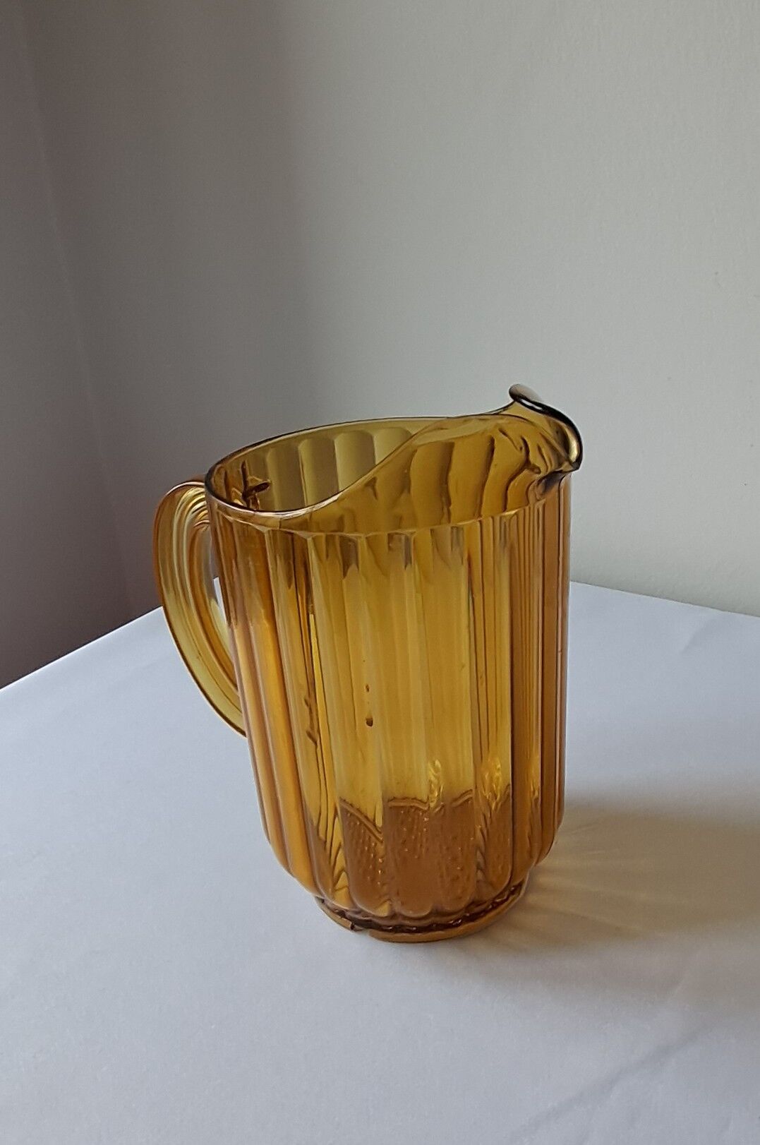 Amber polycarbonate jug. Vintage