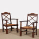 Pair of armchairs in the style of Charles Dudouyt, 1950.