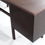 Canaan desk in wood and leather by Marcel Breuer for Gavina, Italy 1950s.