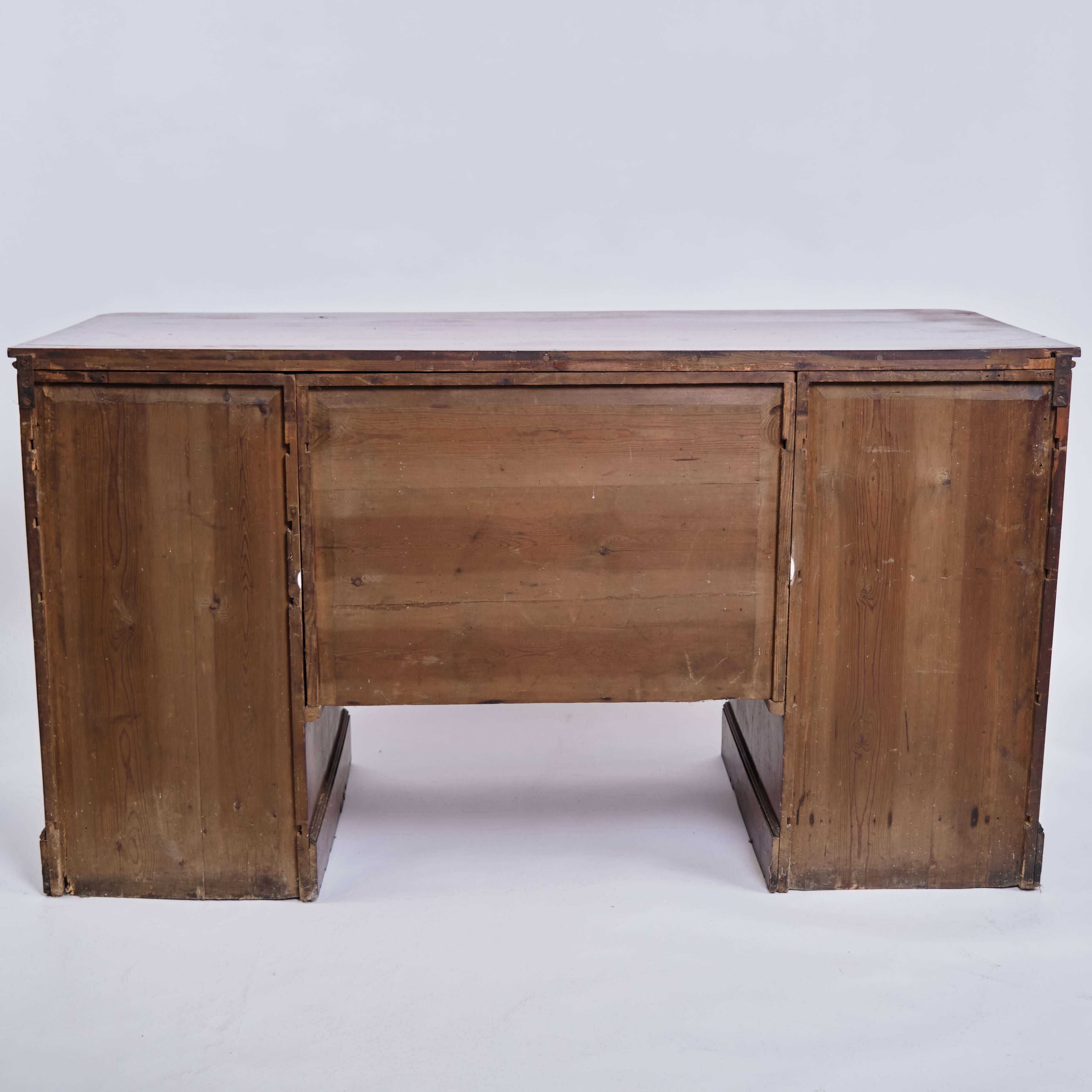 Sideboard / desk - hand-polished mahogany - English style - 1860s