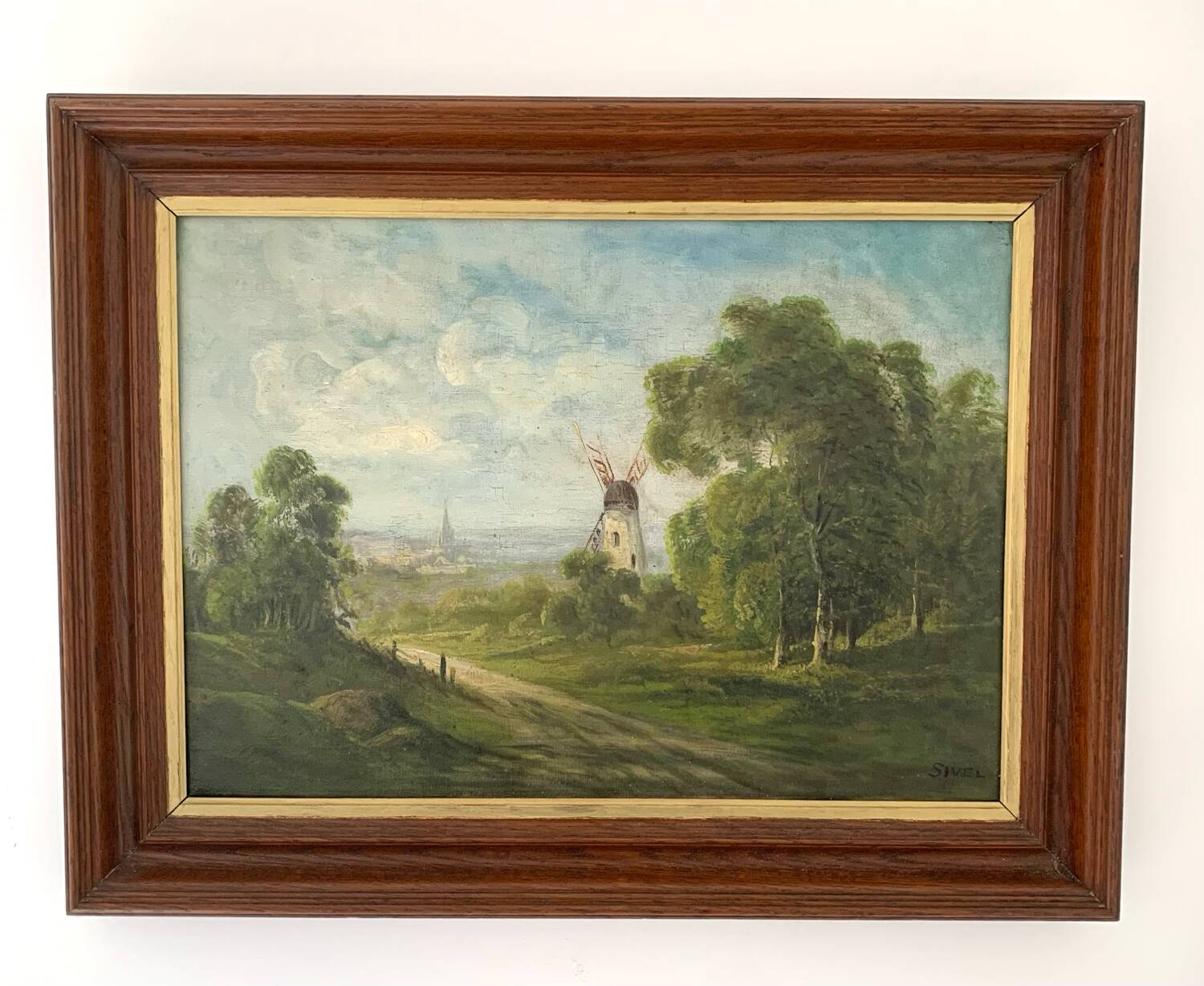 Oil on canvas from the beginning of the 20th century by Sivel