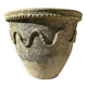 Ancient terracotta pot vase from the 19th century.