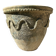 Ancient terracotta pot vase from the 19th century.