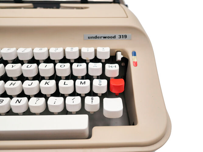 Underwood typewriter 319 beige revised ribbon new