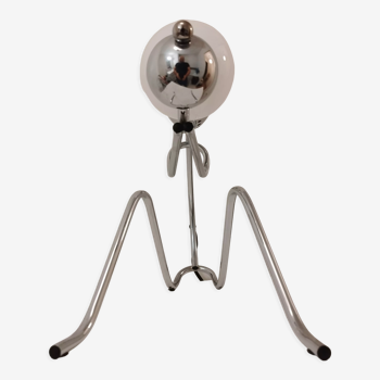 Vintage table lamp chromed metal