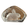 Figurine de Lapin en cristal de Mats Jonasson.