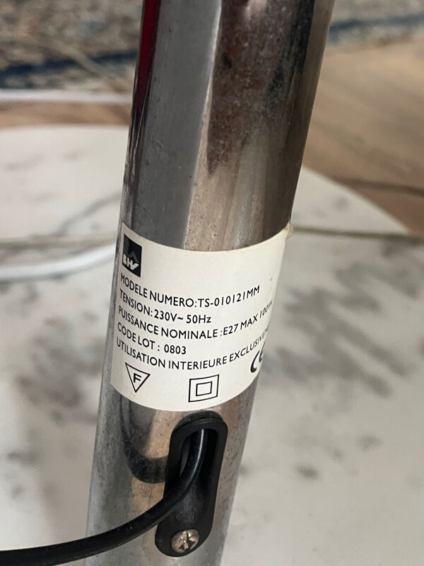 Lampadaire arc design pied marbre BHV – style contemporain