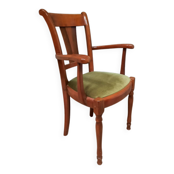 Fauteuil moderne en bois verni