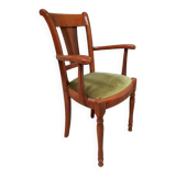 Modern armchair in varnished wood