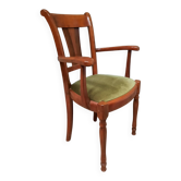 Modern armchair in varnished wood