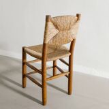 Chaises de salle à manger françaises en bois « N 19 » du milieu du siècle par Charlotte Perriand, années 1950