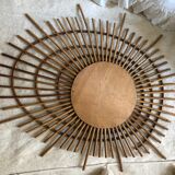 Rattan mirror 80x60cm