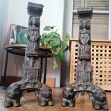 Gothic style chenets