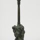 Lampe de table unique en bronze signée Ragnar Gellerstedt sur la base  Suède, circa 1930