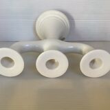 Candelabra candle holder delft wit