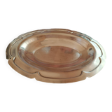 Plat creux ovale en métal argenté