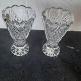 Paire de vases en cristal