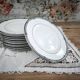 Set of 12 dessert plates English porcelain Wedgwood model Amherst