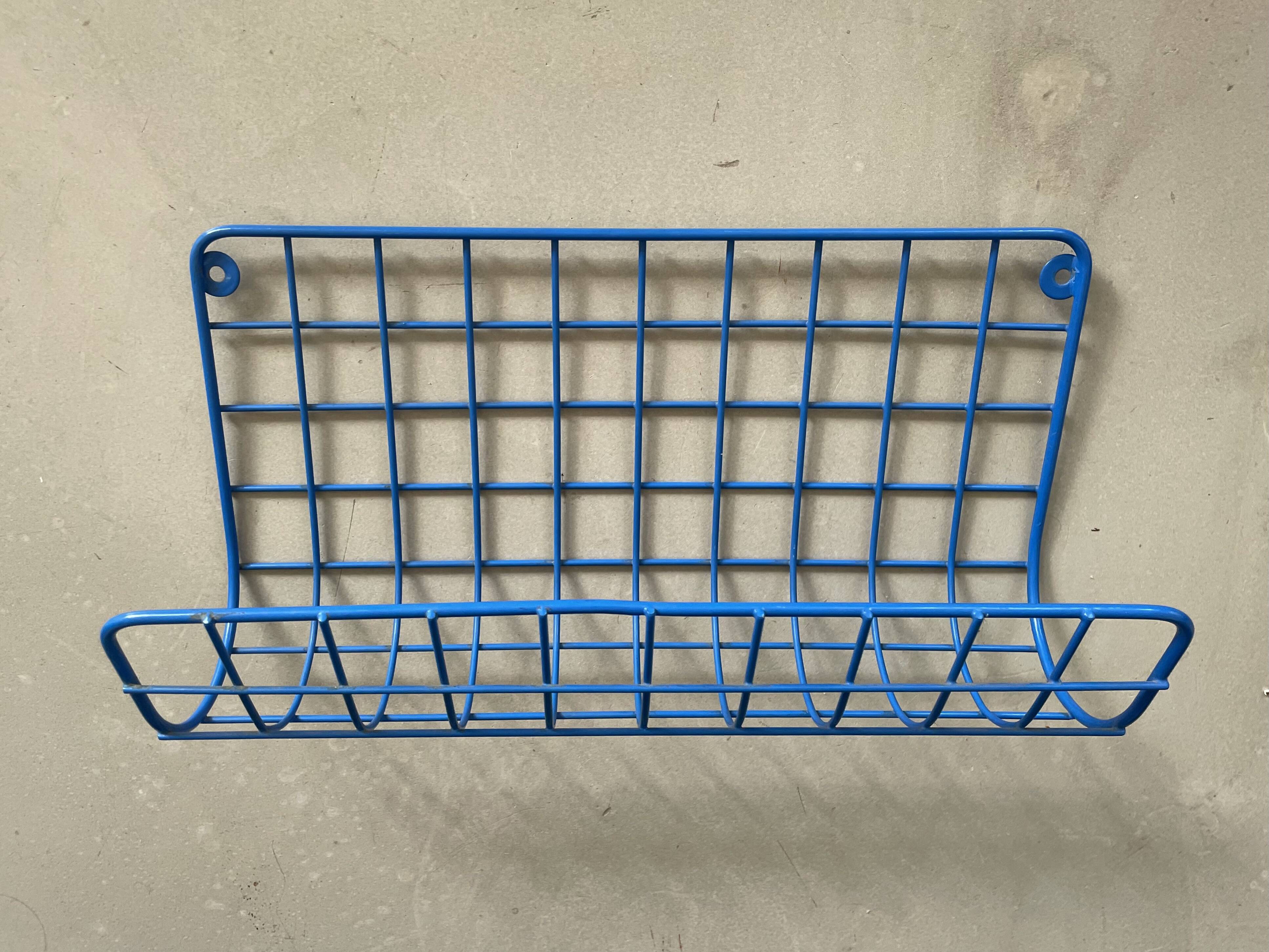 80s grid wall shelf