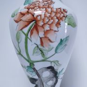 pied de lampe décor pivoine vintage
