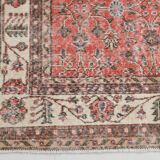 7x10 Pale Red Beige Turkish Area Rug, 209x308Cm SK 21028