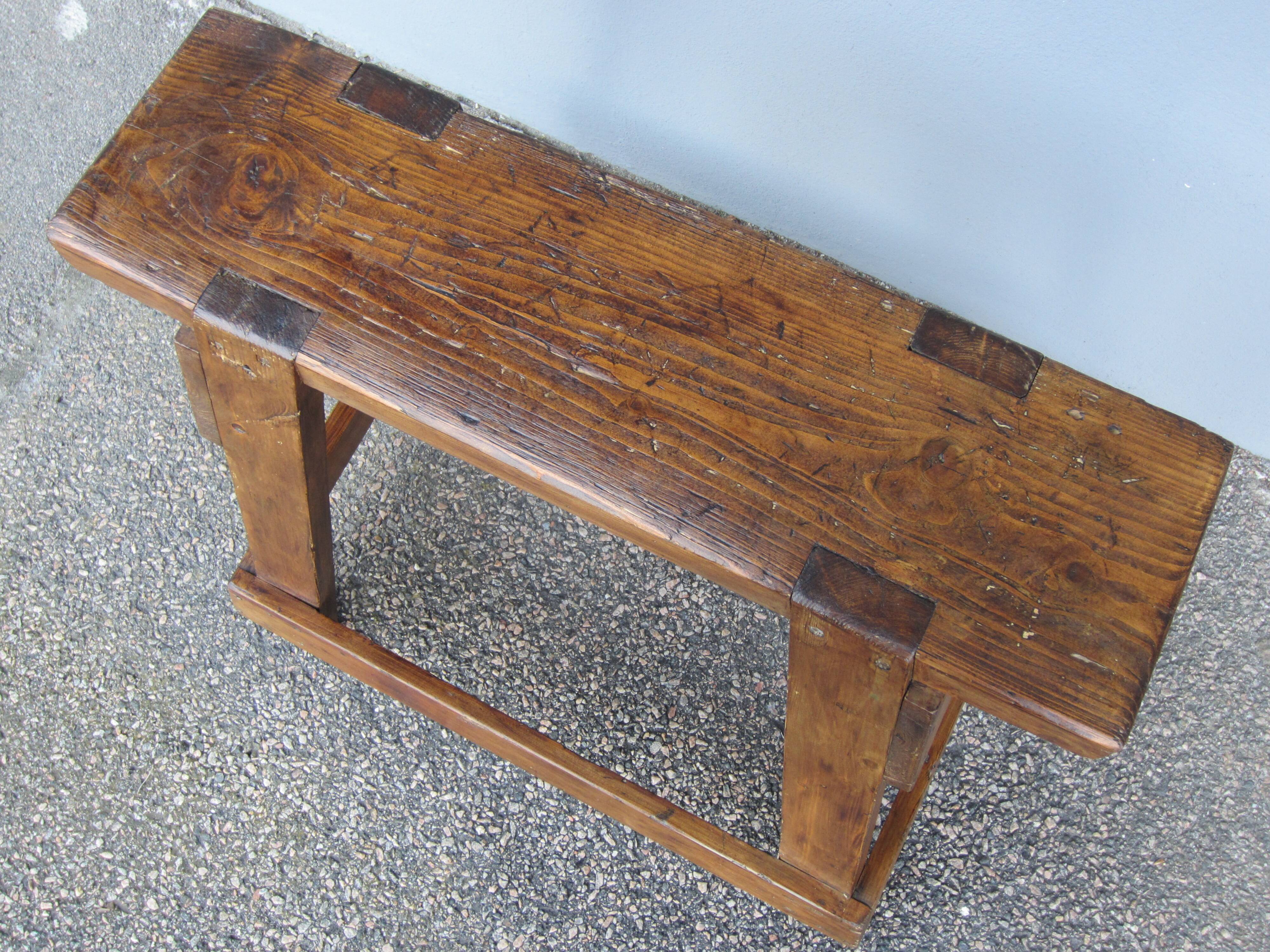 Rustic workshop stool